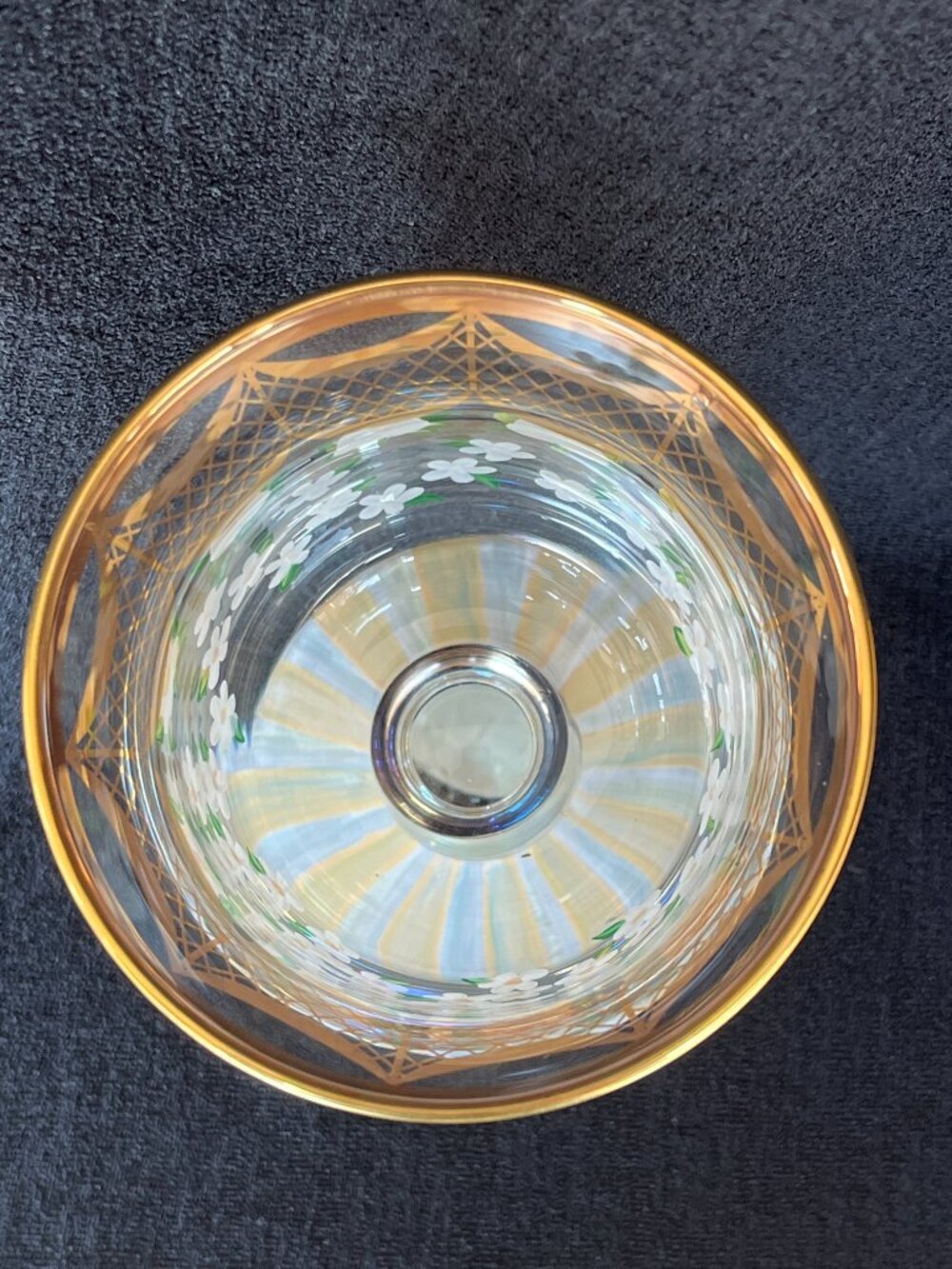 Mackenzie-Childs Sweetbriar Wine Goblet - Picture 4 of 6